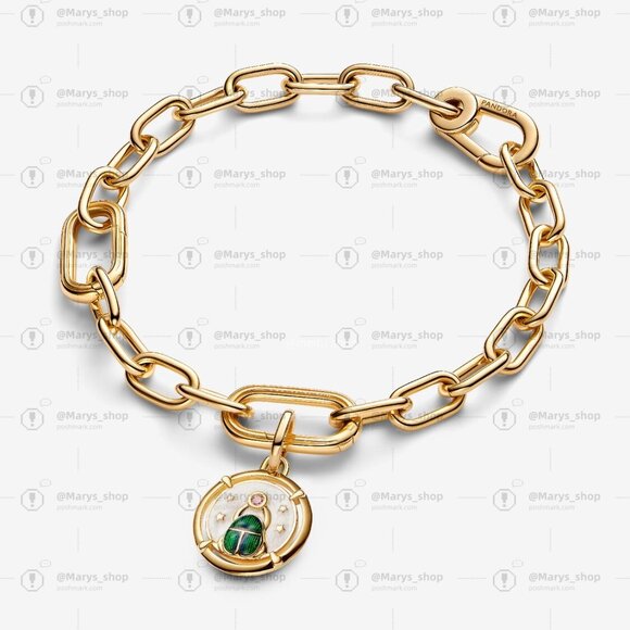 Pandora Scarab Beetle Medallion Charm - Picture 3 of 6